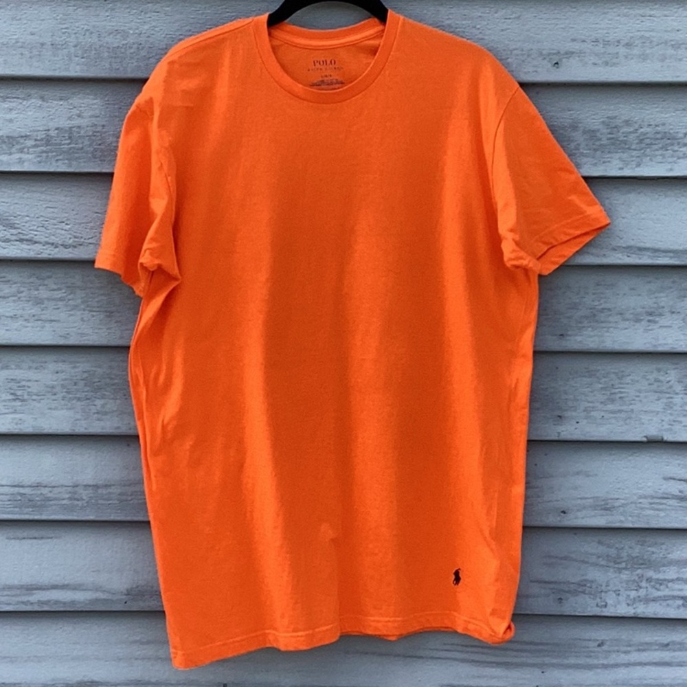 Polo by Ralph Lauren  Orange Cotton Short Sleeve Tee Large